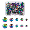 Mega Pet Rack Plating Rainbow Color 304 Stainless Steel Beads FIND-MP0001-07-11