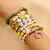 7Ps 7 Styles Easter Alloy Enamel Charm Bracelets FS-WG12F37-01-1