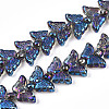 Electroplate Glass Beads Strands EGLA-N012-04Q-1