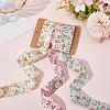 1 Set Polyester Flower Printed Ribbon OCOR-CY0002-38B-3