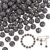 100Pcs Pave Disco Ball Beads RB-PH0001-25B-1