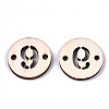 Unfinished Natural Poplar Wood Links Connectors WOOD-S045-138A-9-2