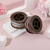 2 Rolls 2 Colors Segment Dyed Round Polyester Twisted Cords OCOR-TA0003-71-5