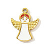 Angel Charms 304 Stainless Steel Enamel Pendants STAS-OY004-18G-1