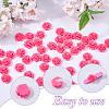 80Pcs Opaque Resin Cabochons RESI-DC0001-61B-4