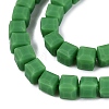 Opaque Frosted Glass Beads Strands GLAA-N072-01A-B09-3