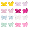 16Pcs 8 Colors Food Grade Eco-Friendly Silicone Beads SIL-CA0002-55-1