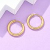 Ion Plating(IP) 304 Stainless Steel Huggie Hoop Earrings EJEW-F111B-17mm-G-5