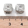 Brass Micro Pave Cubic Zirconia Beads KK-C051-28P-03-3