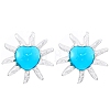 Stainless Steel Stud Earrings PW-WGF051C-04-1