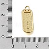 Brass Micro Pave Clear Cubic Zirconia Pendants CU-CBAEEA8-29G-3
