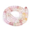 Crackle Transparent Glass Beads Strands GLAA-N069-03A-M-2