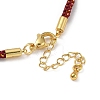 Braided Nylon Cord Bracelet Making MAK-L043-01G-4