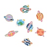 8Pcs 8 Styles Celestial Body Theme Enamel Pins JEWB-CJ0003-52-8