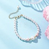 Shell Pearl Beaded Bracelets for Women BJEW-JB12960-1