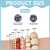 100Pcs Polymer Clay Pave Rhinestone Beads RB-PH0001-38B-2
