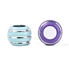 Opaque Acrylic European Large Hole Beads SACR-N020-02-2