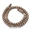 Electroplated Non-magnetic Synthetic Hematite Beads Strands G-P392-Q04-1