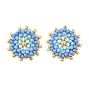 Glass Seed Bead Stud Earrings EJEW-MZ00741-4