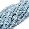 Natural Aquamarine Chip Beads Strands X-G-E271-96-2