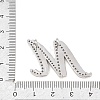 Brass Micro Pave Clear Cubic Zirconia Pendants CU-CBA8481-01P-M-3
