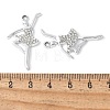 Alloy Crystal Rhinestone Pendants PALLOY-E775-18P-3