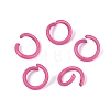 Spray Painted Iron Open Jump Rings IFIN-T017-04C-10-1