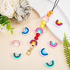 10Pcs 5 Colors Food Grade Eco-Friendly Silicone Beads SIL-SC0001-06-5
