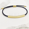 304 Stainless Steel & Braided Cotton Cord Slider Bracelets FS-WG628A0-14-1