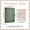 Portable Travel PU Leather & PVC Loose Leaf Binder Jewelry Books AJEW-WR0003-78B-2