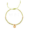 Natural Olive Quartz Braided Bead Bracelet FR2657-4-1