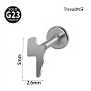 G23 Titanium 17 Gauge Threadless Labrets WGEEA58-34-1