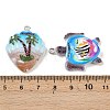Opaque Resin Pendants RESI-D016-03A-4