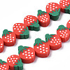 Handmade Polymer Clay Bead Strands CLAY-R069-01G-03-1