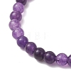 6Pcs Natural Quartz Beaded Stretch Bracelets for Women Men BJEW-JB12965-4