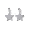 925 Sterling Silver Star Charms STER-M099-04P-1