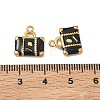 304 Stainless Steel Enamel Pendants STAS-F347-17G-01-3