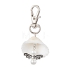 Angel Alloy & Natural Shell Pendant Decorations HJEW-JM02016-04-1