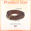 Medieval PU Leather Waist Belts with Alloy Chains Tassel AJEW-WH0709-227A-2
