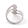 Non-Tarnish 304 Stainless Steel Square Finger Ring for Women RJEW-C086-24-P-3