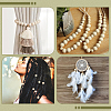 Natural Unfinished Wood Beads WOOD-PA0001-16A-5