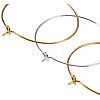 Brass Wine Glass Charm Rings Hoop Earrings KK-PH0028-01M-2