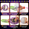 Halloween DIY Diamond Painting Cup Mat Kits DIY-TAC0012-71-6