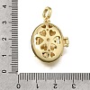 Brass Micro Pave Clear Cubic Zirconia Diffuser Locket Pendants KK-A303-28B-G-3