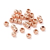 Rack Plating Brass Spacer Beads KKB-I709-03C-RG-2