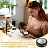 50Pcs Round Aluminum Packing Boxes with Visible Window Lid CON-WA0001-30-6