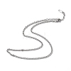 304 Stainless Steel Curb Chain Necklace for Men Women NJEW-K245-018E-1