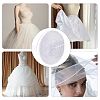 Polyester Covered Brass Boning for Bridal Dress Bustle FIND-WH0128-82-6