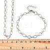 304 Stainless Steel Cable Chains Bracelet & Necklace Jewelry Sets SJEW-L199-01P-5