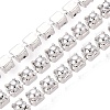 Iron & ABS Plastic Imitation Pearl Tennis Chains CH-Q006-01A-18-1